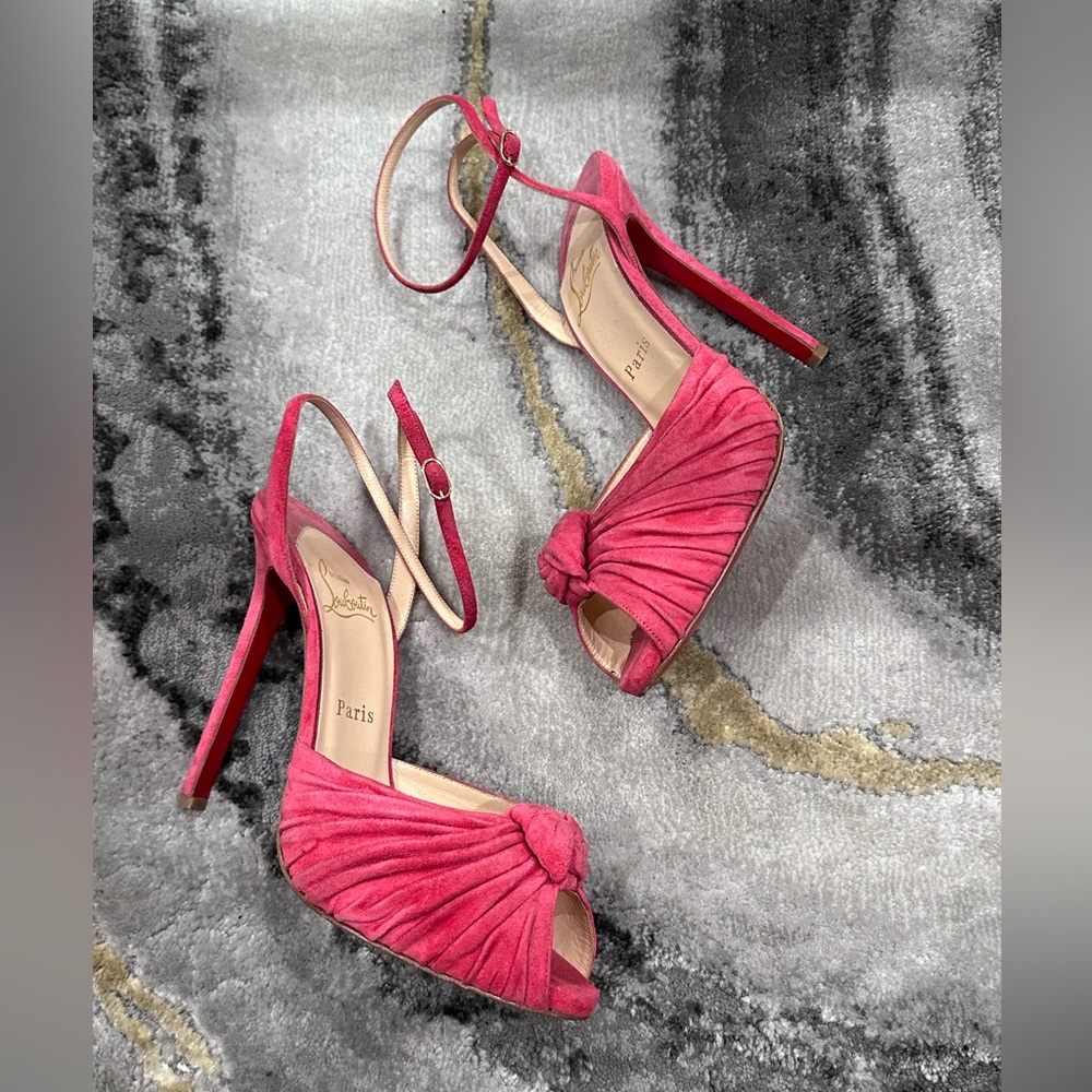 Christian Louboutin Benin Peep-Toe Heels